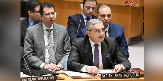 Al-Dahhak : L’Occident continue d’empêcher le Conseil de sécurité de mettre fin à la guerre d’anéantissement à Gaza et aux agressions israéliennes contre la Syrie