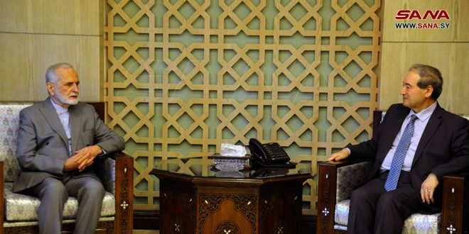 Mikdad, Kharrazi discuss latest regional developments, ties
