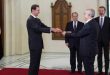 President al-Assad accepts credentials of Al-Mahdhabi, as Ambassador Extraordinary and Plenipotentiary of Tunisia to Syria