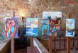 Niños y jóvenes sirios expresan sus sueños mediante pinturas y obras de arte