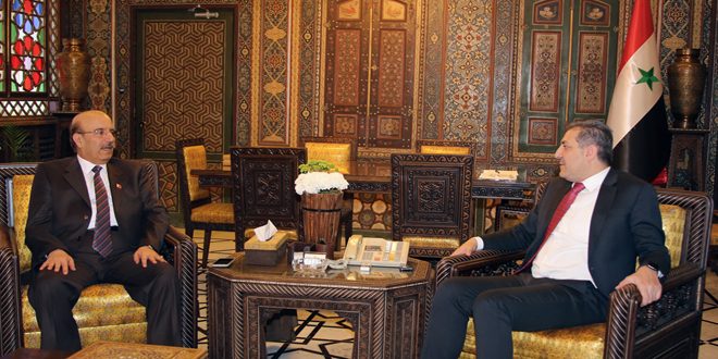Gobernador de Damasco se reúne con el Embajador del Reino de Bahréin