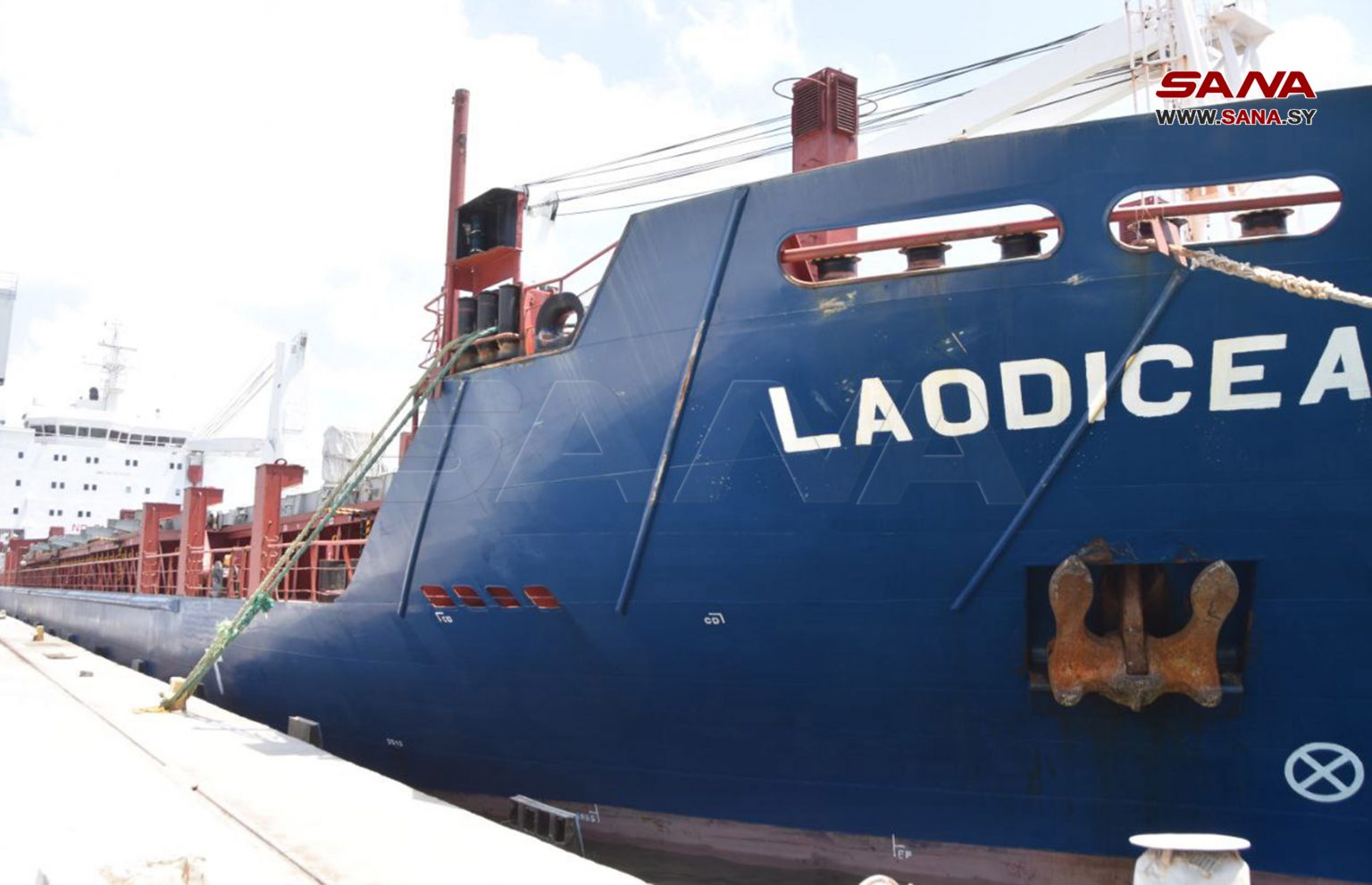 کشتی “لائودیسه” پس از اتهامات واهی در یکی از بندرهای سوریه پهلو گرفت 7-8-2022