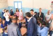 یک هیئت روسی لوازم مدرسه را به یک مدرسه در السیده زینب در حومه دمشق اهدا می کند