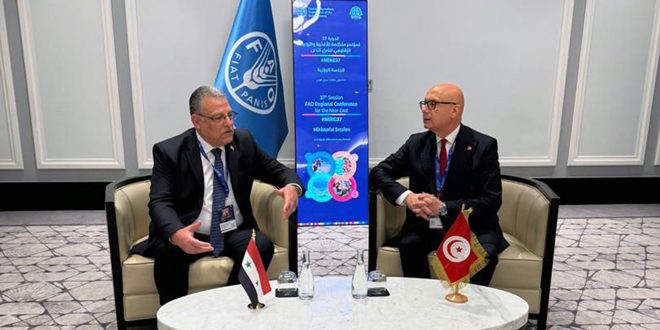 Le ministre Qatana rencontre à Amman son homologue tunisien et le directeur de la FAO, en marge de la Conférence régionale pour l’Alimentation et l’Agriculture