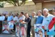 שתי עצרות תמיכה באסירים הפלסטינים שבבתי המעצר של הכיבוש