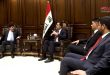 المندلاوي يبحث مع السفير الدندح تطوير التعاون بين سورية والعراق في المجال البرلماني